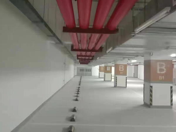 辦公樓地下停車(chē)場(chǎng)消防工程安裝案例